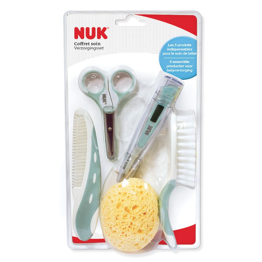Nuk Thermom/ètre de bain digital 2 /éponges b/éb/é Mouche b/éb/é double filtre