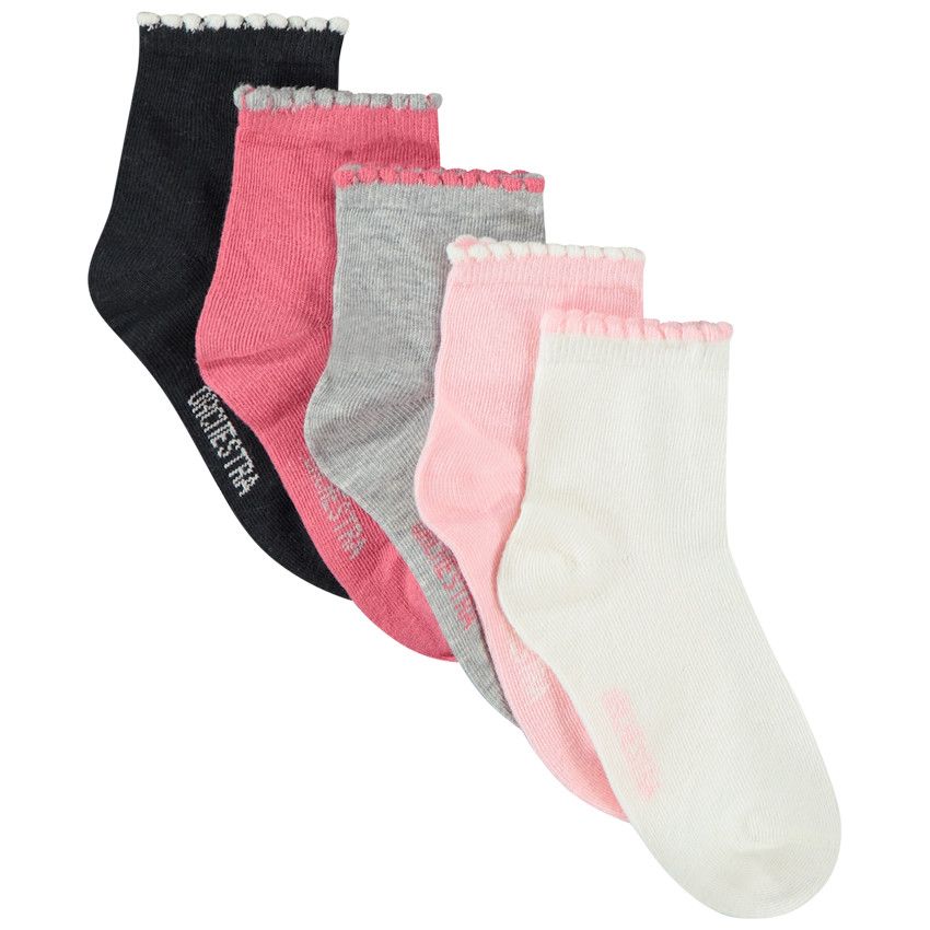 Ayla Lot De 12 Paires De Chaussettes Colorées Et Amusantes Pour Filles, Design Assorti