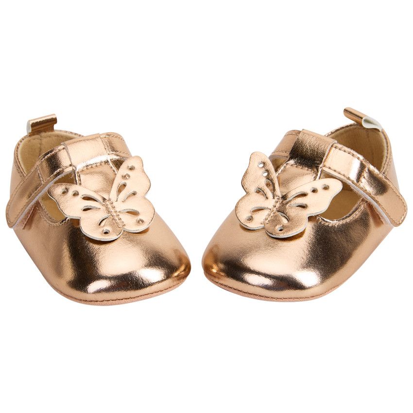 SAXO BLUES Babies dorées motif papillon pour bébé fille Jaune 16