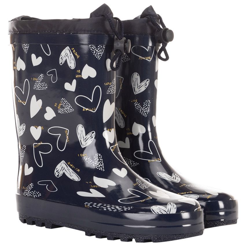 SAXO BLUES Bottes de pluie en caoutchouc avec col imperm able