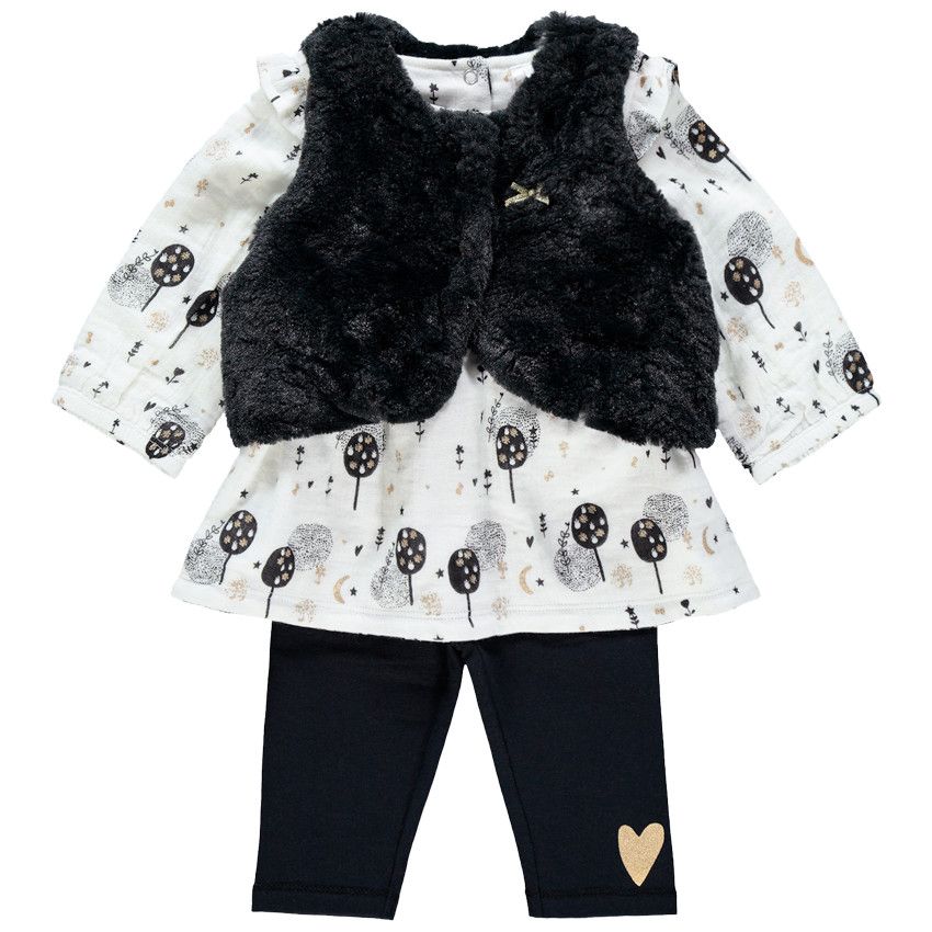 Jean Bébé Fille Essentials X Sofia Grainge - Coupe Décontractée à Volants, Taille élastique, Denim Doux Extensible