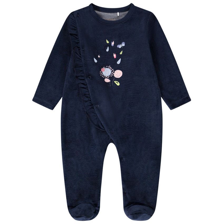 Harry Bear Dors Bien Pyjama Bébé Fille Hibou Avec Chapeau - 100% Coton Doux