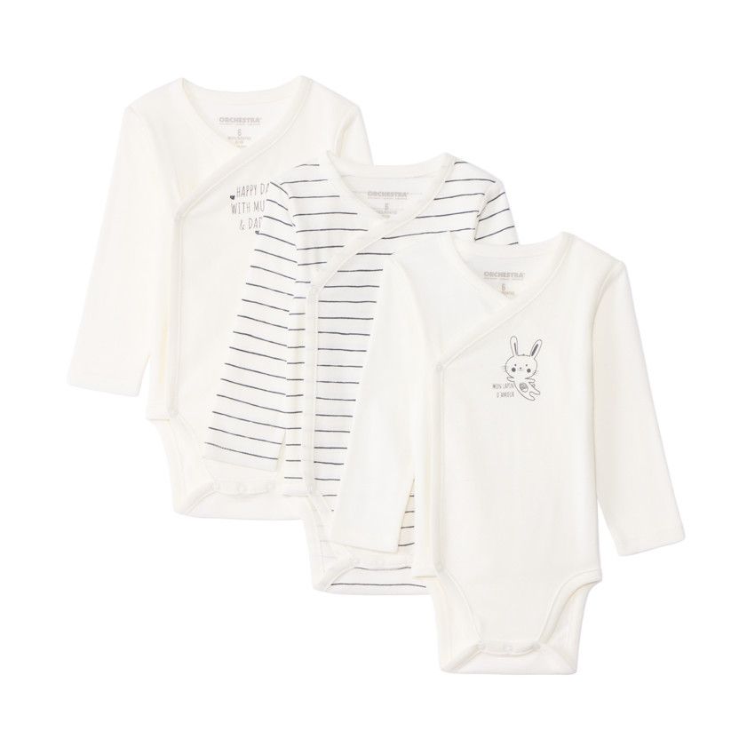 Ensemble Haut + Pantalon Orchestra Bébé Fille 6 Mois – Motif Biche – Beige écru