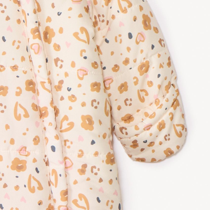 Combinaison Neige 2 Pièces Fille 18 Mois - WonderKids, Rose/violet Fleuri, Imperméable