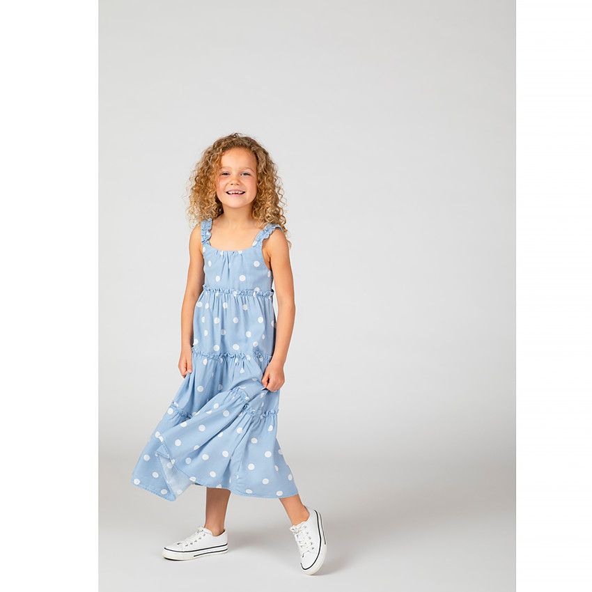 Orchestra Robe longue volantee imprime pois pour fille Bleach 3 ans Robe Fille Orchestra
