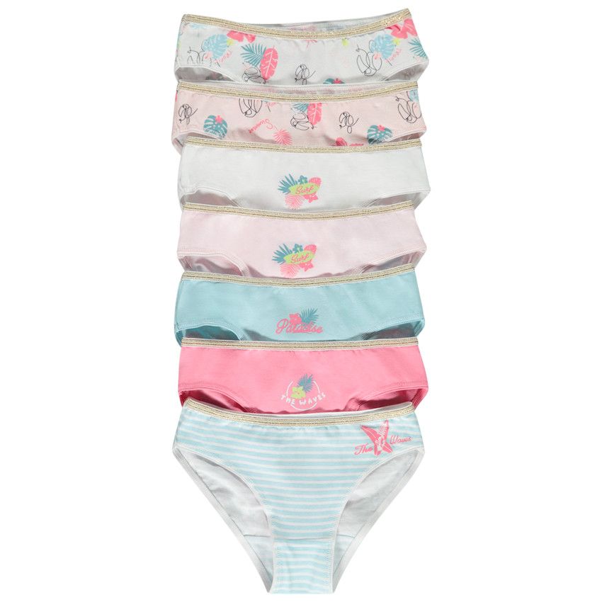 Underwear Fille Quotidien Hanes Lot De 6 Culottes Fille 100% Coton - Sous- vêtements Confortables Taille 16 Linge Confortable Fille