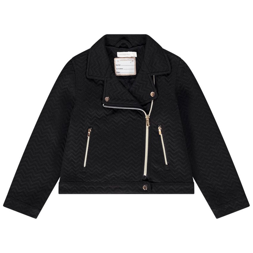 Orchestra Perfecto en molleton jacquard double sherpa pour fille Noir 3 ans Parka veste manteau pilote Fille Orchestra