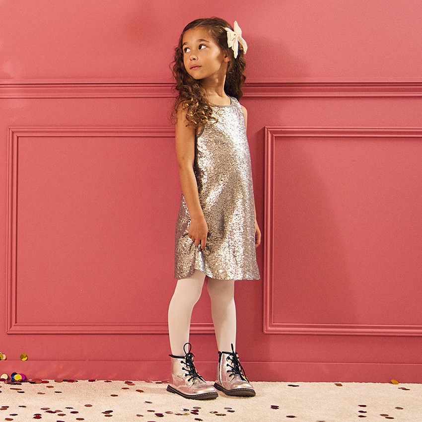 Robe sequin magique fille discount