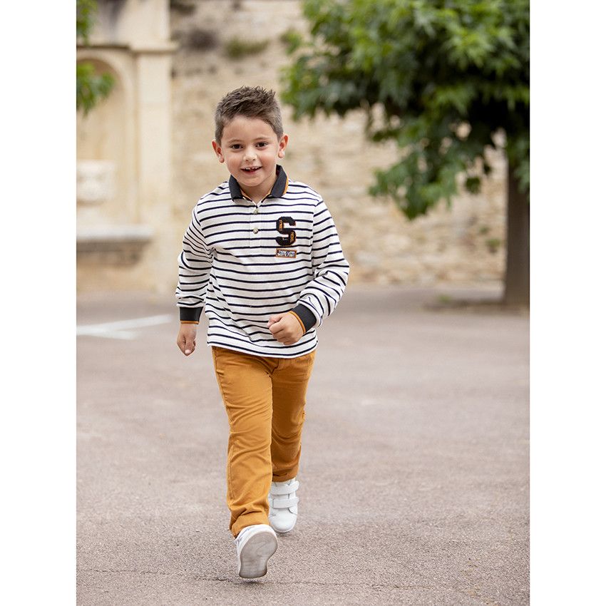 Orchestra Pantalon chino moutarde pour enfant gar on Noisette 14