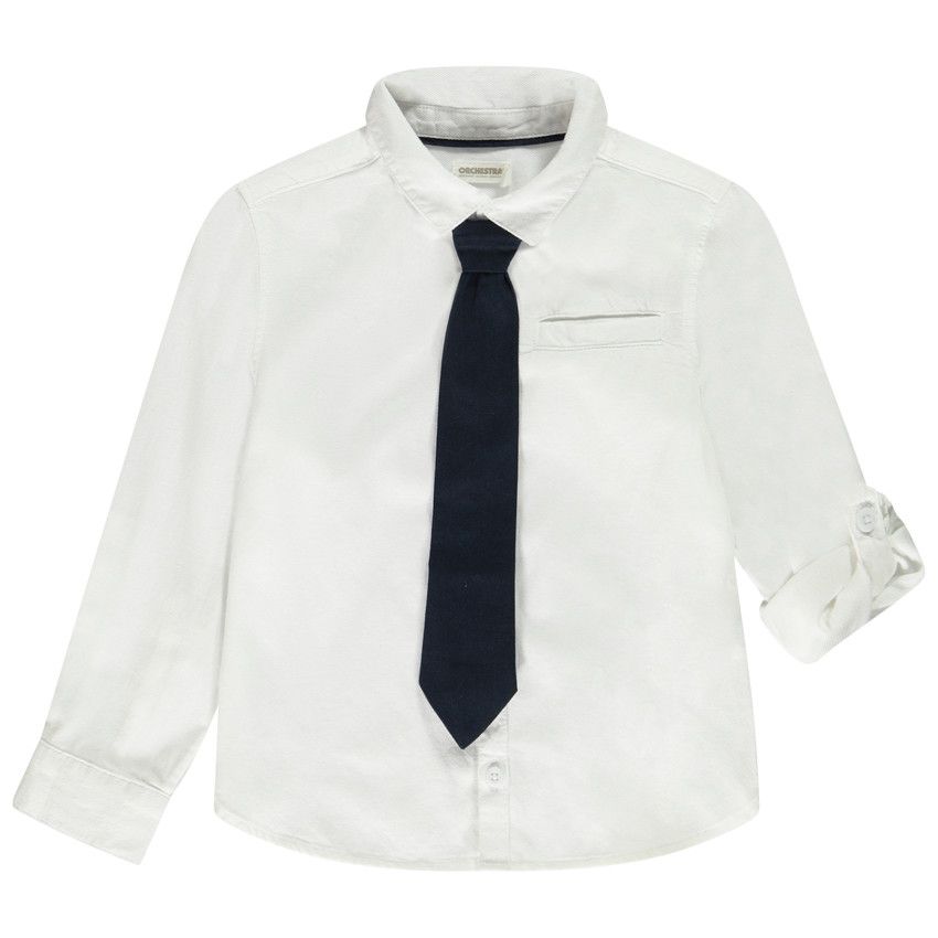 Chemise blanche garçon deals