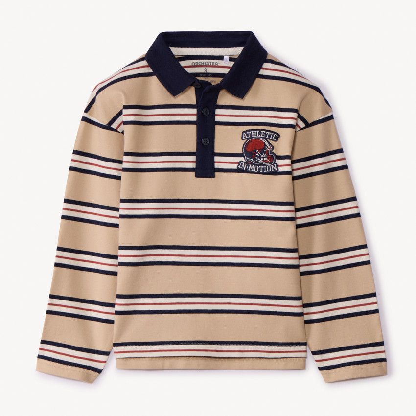 Orchestra T-shirt manches longues maille effet nid d'abeille avec