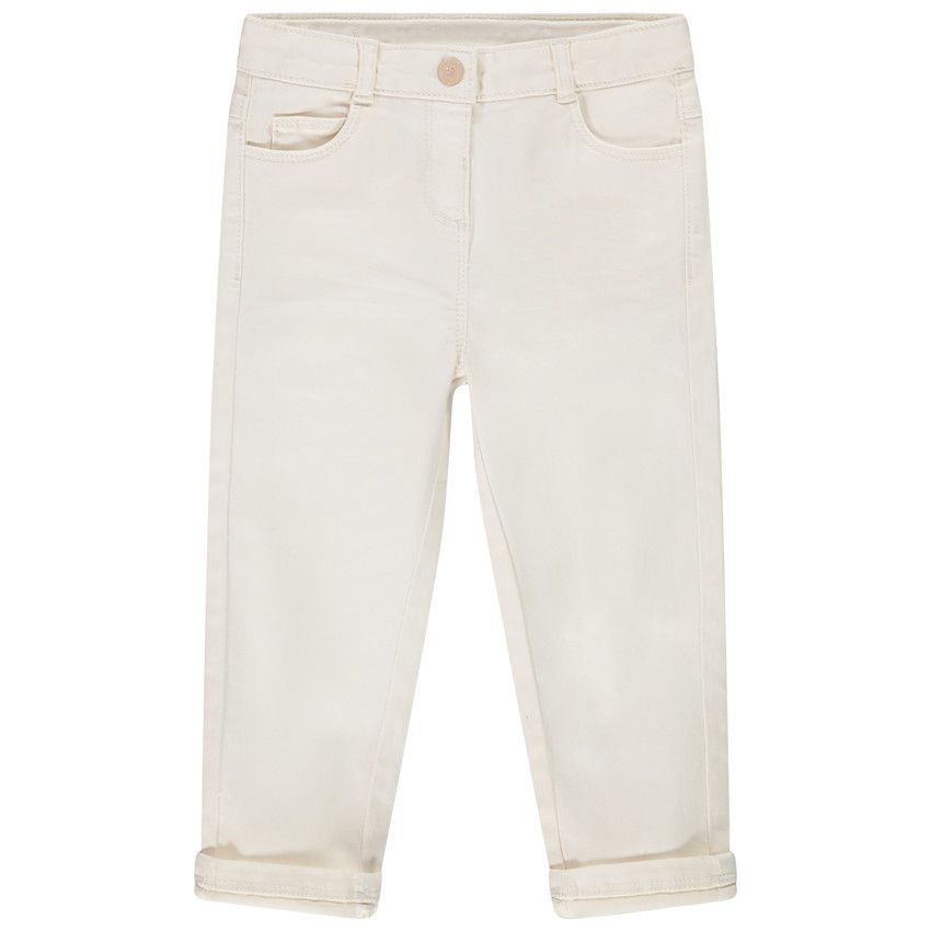 Pantalon En Lin Next Bébé Fille - Taille 6-12 Mois - Occasion Très Bon état - Vêtement été Léger - Fabriqué Au Bangladesh