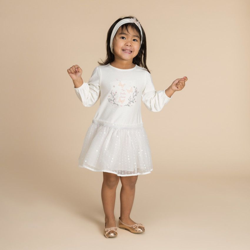 Robe Jupe à Bulles Imprimée Bebe Taille L - Neuve Avec étiquette, Motif Floral