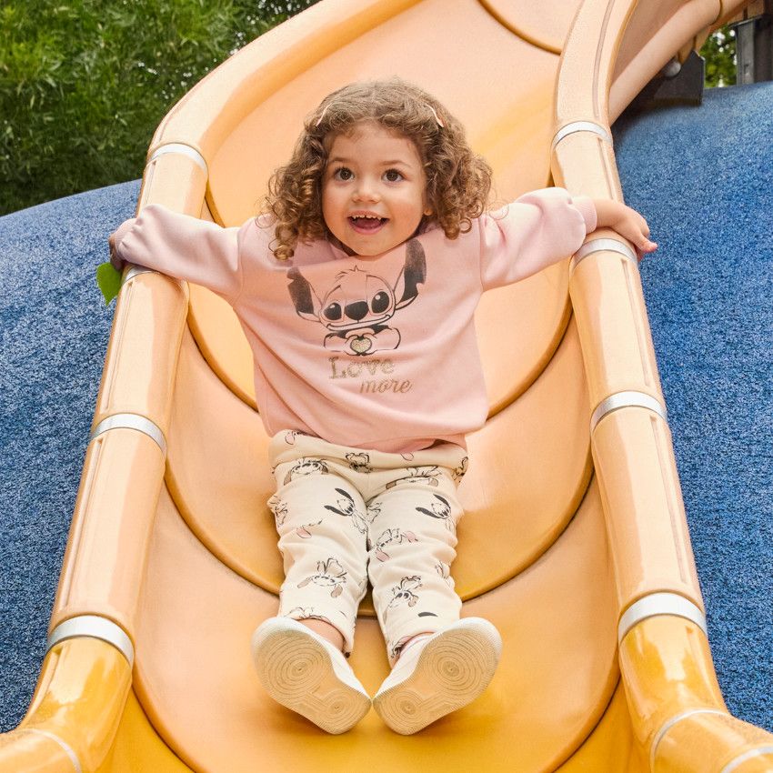 Ensemble Bébé Fille Sweatshirt + Jogging Printemps – Floral Doux, Respirant, Manches Longues, Taille 6-48 Mois – Vêtements Confortables Printemps/Automne