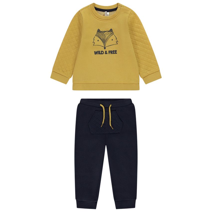 Ensemble Vêtement Bébé Garçon 2 Pièces - Sweat-shirt Brodé + Pantalon Jogging, Tailles 0-6M à 2-3 Ans - 4