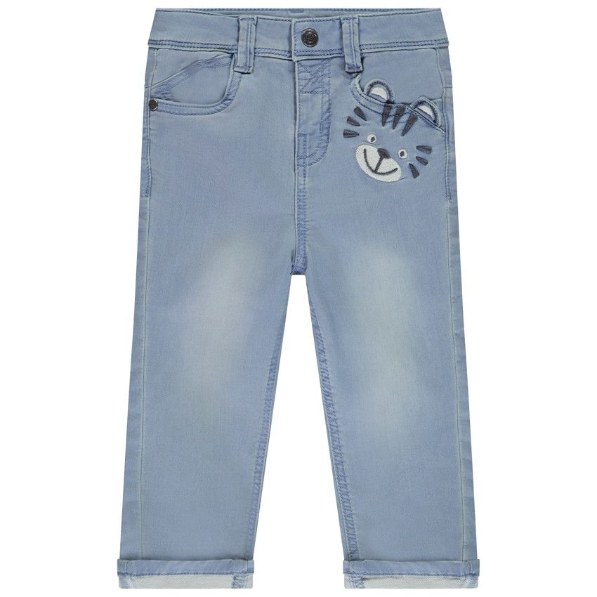Jean Bébé Garçon S.Oliver Taille Enveloppante Élastique - Bleu 24 Mois
