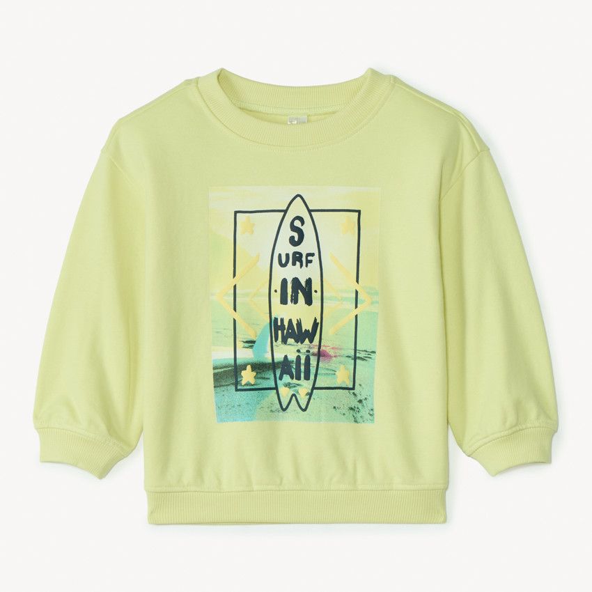 Ensemble Bébé Garçon Orchestra - Sweat Jaune Et Pantalon Monstre - Taille 9/12 Mois - Occasion Très Bon état