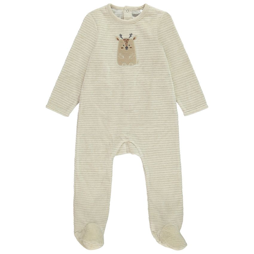 Orchestra Dors-bien en velours printé pour bébé garçon Bleu marine