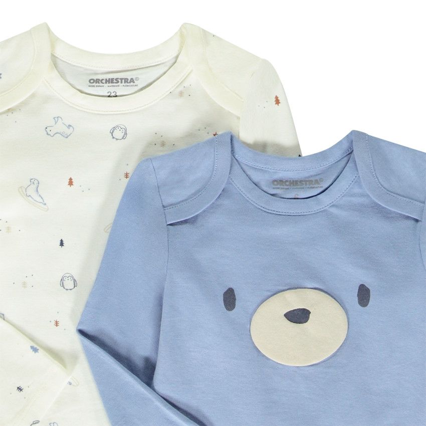 Chemise à carreaux en coton pour bébé garçon 'B&S' manches longues NOËL - Bleu foncé - Bébé garçon - 0.00