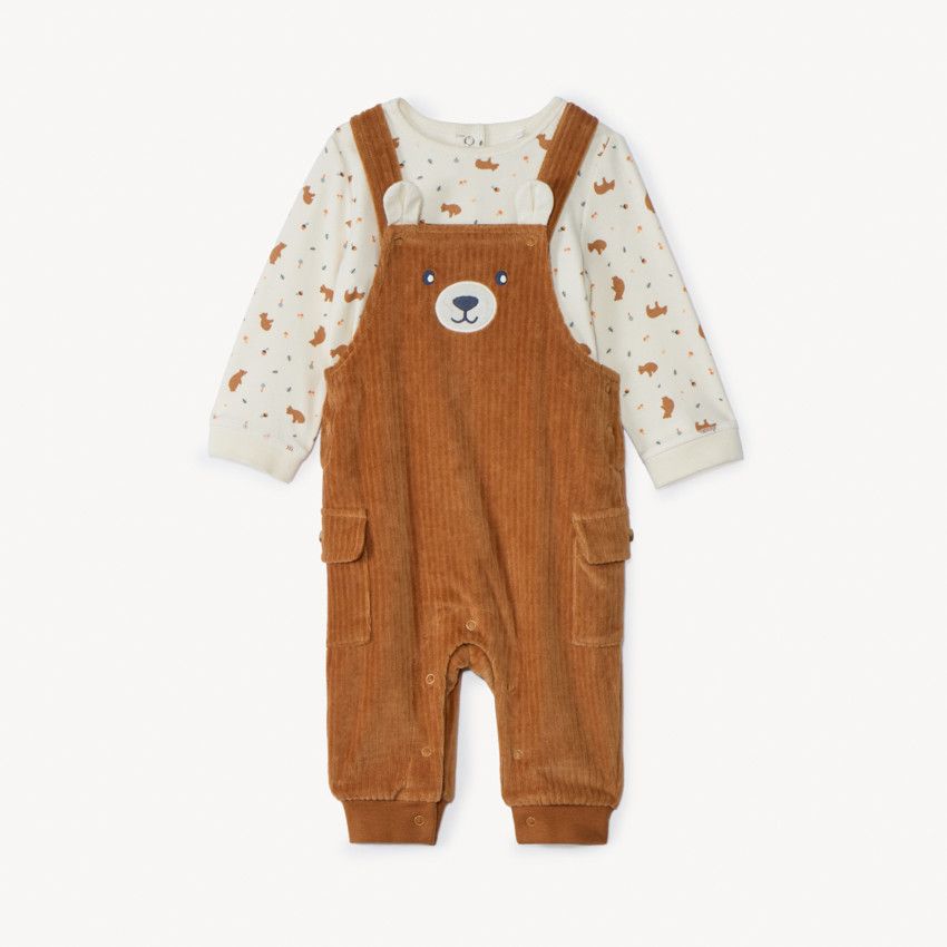 Ensemble Vêtement Bébé Garçon 2 Pièces - Sweat-shirt Brodé + Pantalon Jogging, Tailles 0-6M à 2-3 Ans