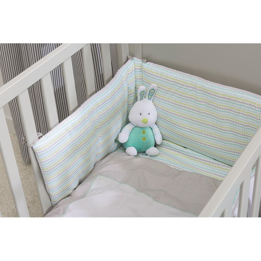Premaman Tour De Lit Avec Motifs Brodes Beige Literie Sommeil Orchestra