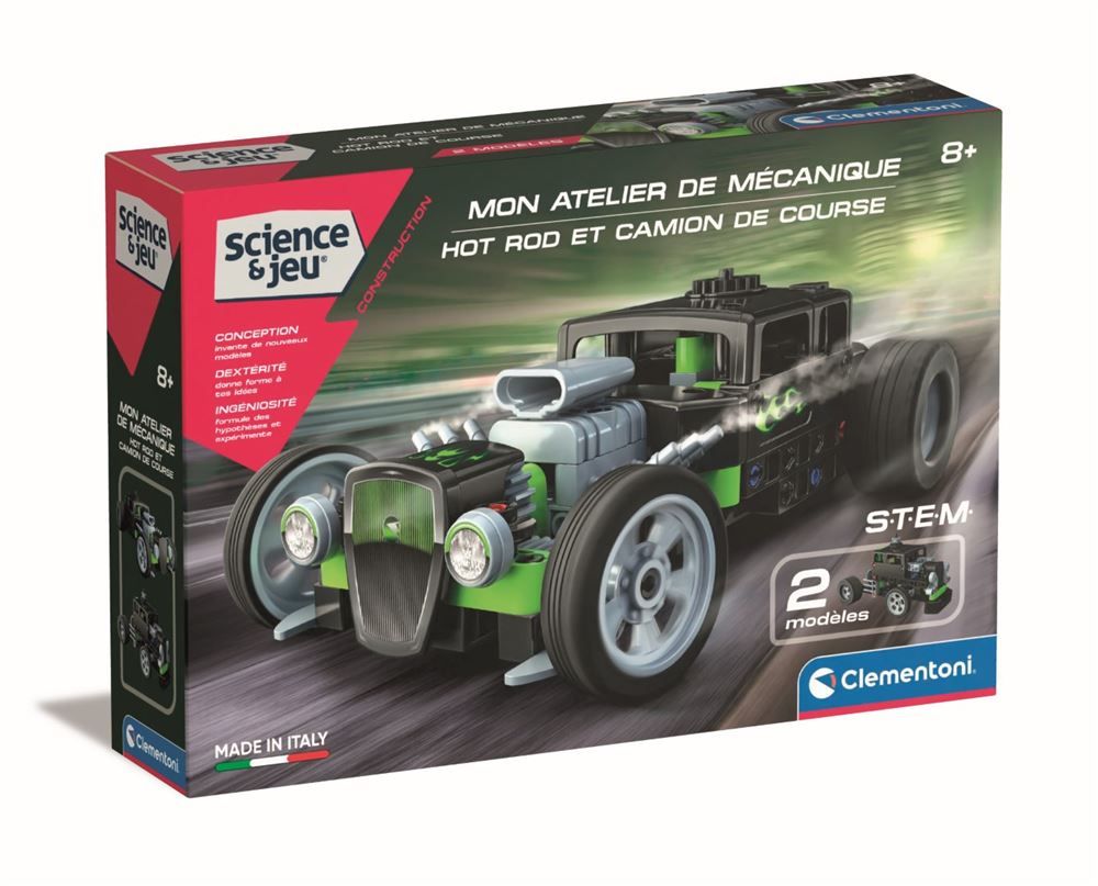 CLEMENTONI Mon atelier de mécanique - Hot Rod et Camion de course ...