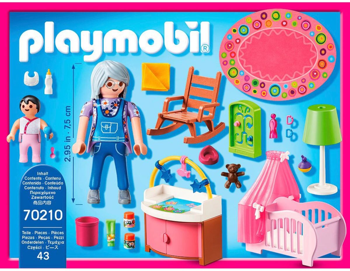 PLAYMOBIL 70862 - Chambre De Bébé PLAYMOBIL - Set De Jeu Réaliste Pour Enfants - Durable Et De Haute Qualité