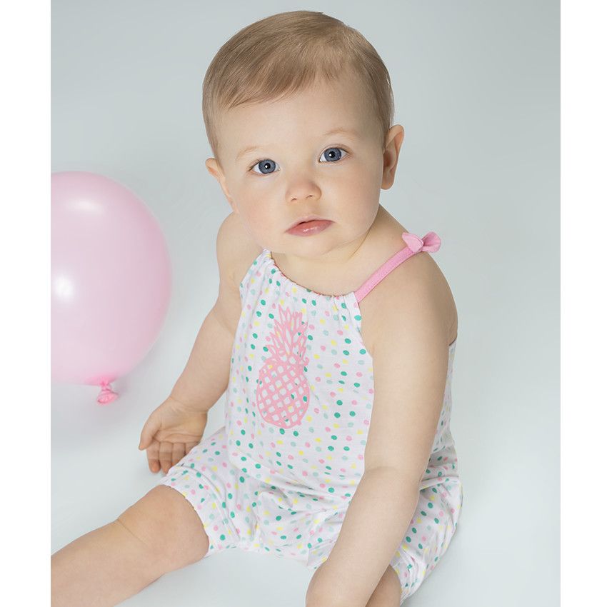 Combinaison Short Fille Été 1-5 Ans - Salopette Chic Sans Manches Avec Ceinture - Barboteuse Ample Et Confortable En Coton Respirant - Idéal Plage, Vacances, Quotidien
