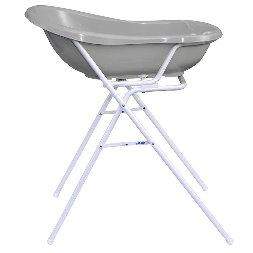 PREMAMAN Support en métal pour baignoire Bébé - Blanc Transparent