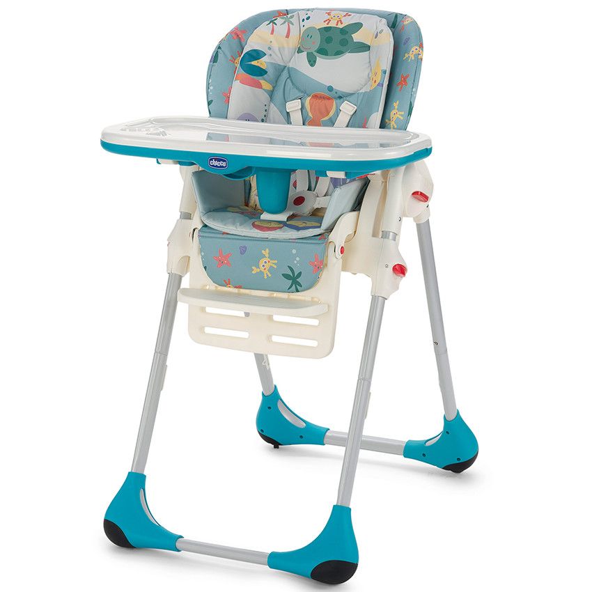 CHICCO Chaise haute évolutive Polly 2 en 1  Sea dreams Beige  Chaises