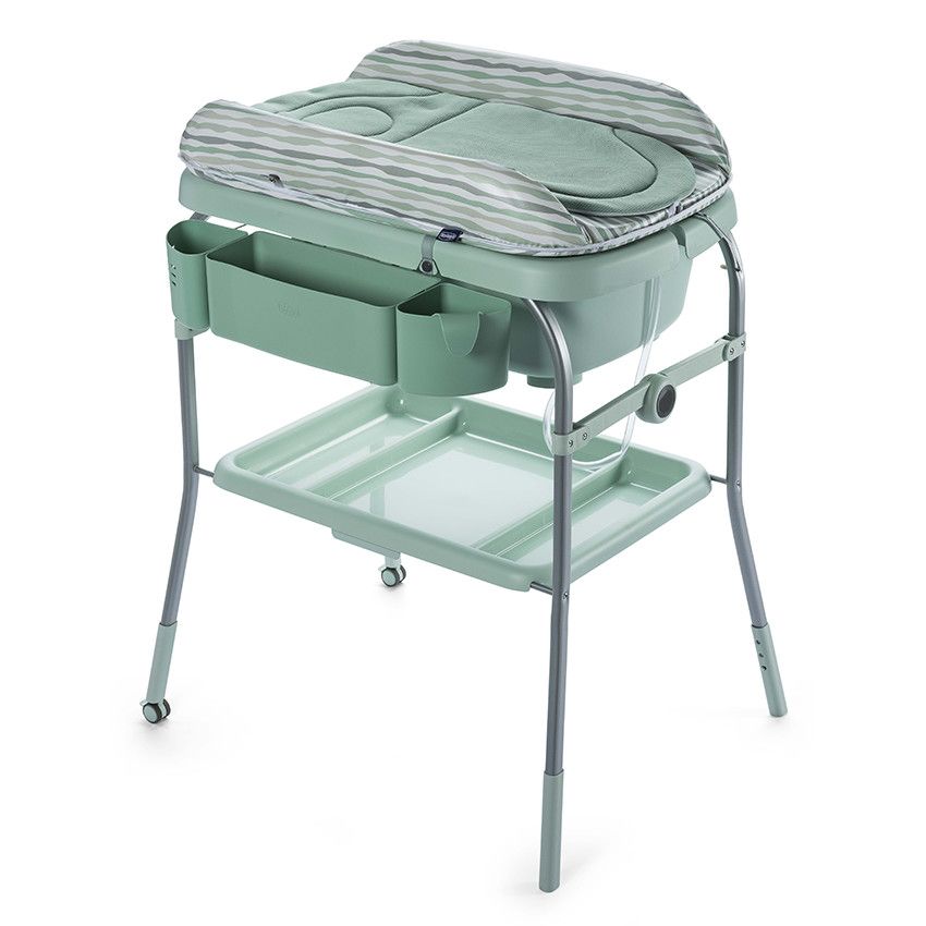 CHICCO Table à langer avec baignoire Cuddle Bubble Eucalyptus Beige