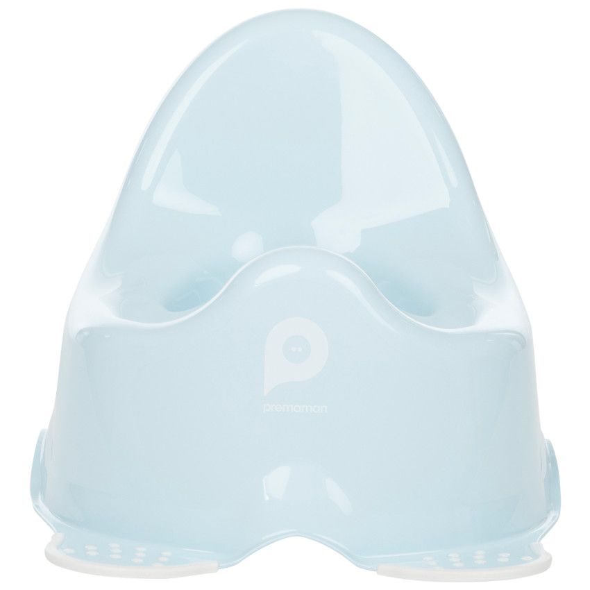 Pot WC Bébé Enfant KEDIA - Siège Reducteur avec Marche - Pliable - Blanc +  Bleu clair
