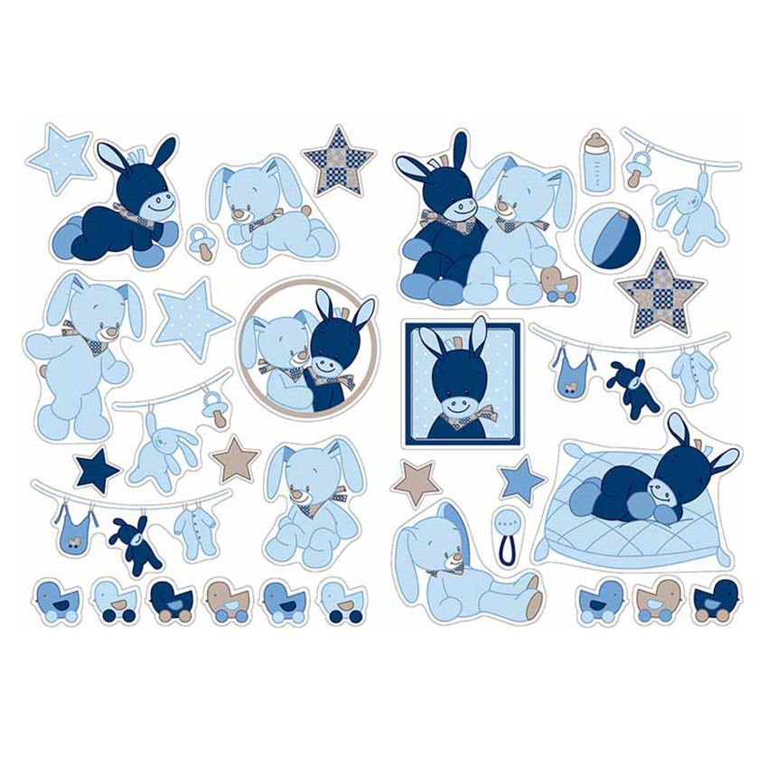 NATTOU Autocollants décoratifs - Alex & Bibou Beige ...