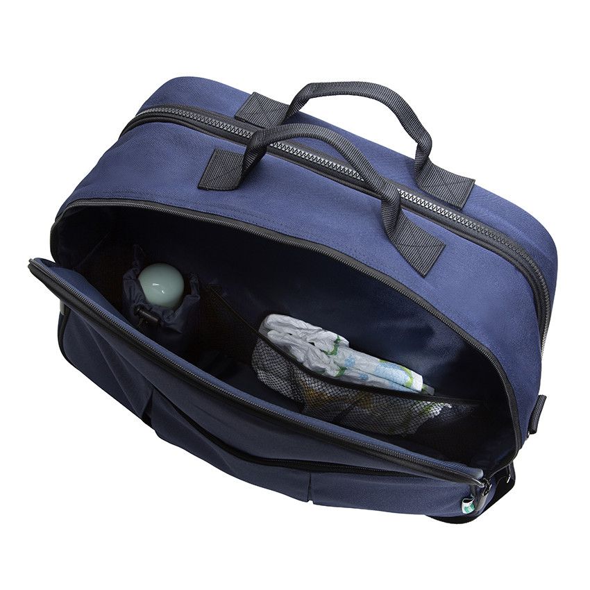 PREMAMAN Sac a langer berceau 2 en 1 Dobebedo Bleu marine Vert d eau Sacs a langer Voyages Orchestra