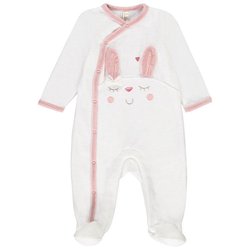 Pyjama Bébé Fille Minnie Mouse - Manches Longues, 80% Coton 20% Polyester