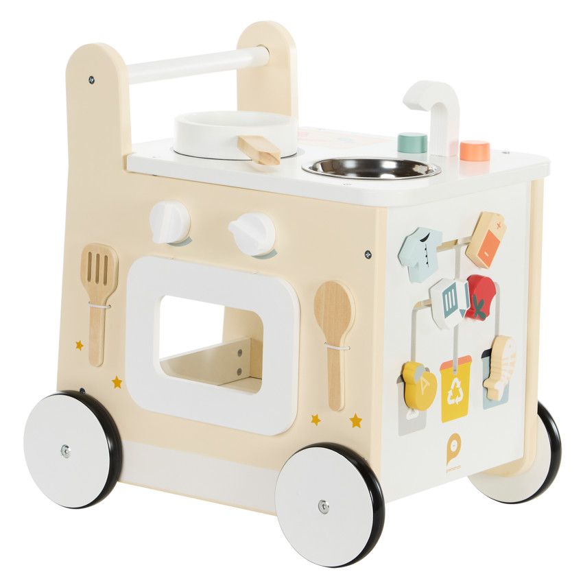 Trotteur Bébé 5 En 1 OHMG - Chariot D'éveil Avec Musique, Lumières, Table à Manger Et Bascule