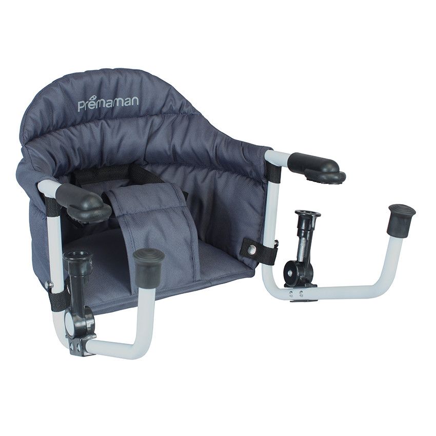 Rehausseur de chaise évolutif fleur bleue/ blanc cassé - Thermobaby +  Mitaine Gant de dentition Offert - CasaKids