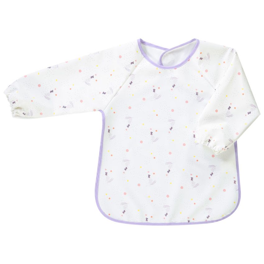 PREMAMAN Bavoir tablier manches longues scratch Beige