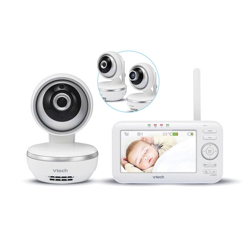 VTech - Babyphone Classic - faible émission d'ondes, portée de 460 mètres - BM1120 - Version FR