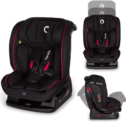 LIONELO Siège-Auto Bébé Lionelo Aart Noir Carbon Red - Groupe 0-1