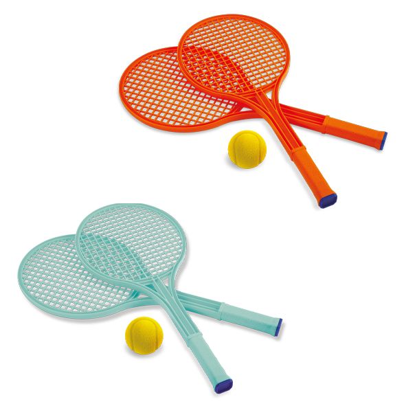 ENSEMBLE RAQUETTE DE TENNIS SURDIMENSIONNÉ AVEC BALLE EN MOUSSE