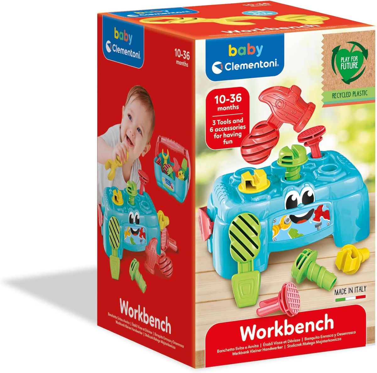 Playskool – Établi Rigolo Avec Marteau – Jouet Éveil Bébé 12 Mois – Sans Pile