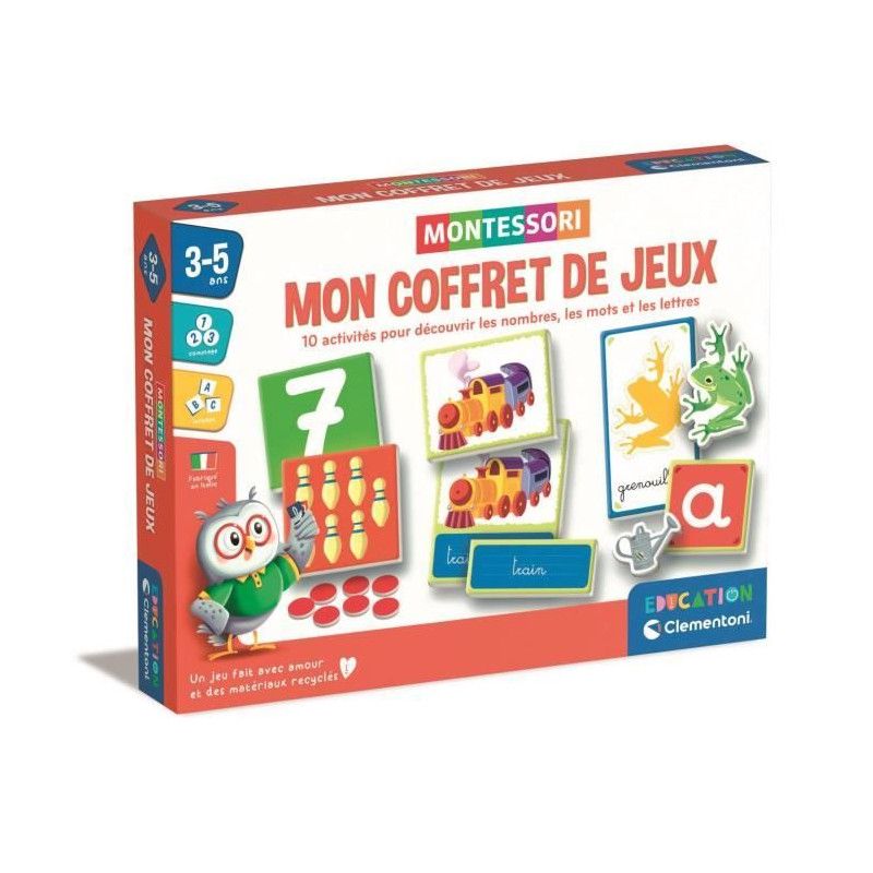 CLEMENTONI MON COFFRET DE JEUX MONTESSORI - Jouets 1er Age - Éveil et ...