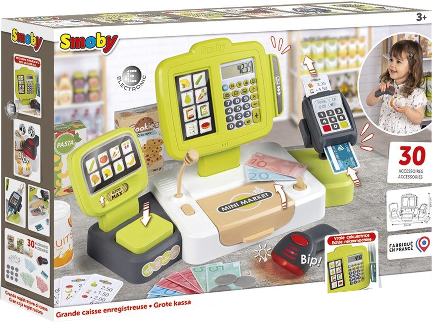 Grande caisse enregistreuse rouge - Jeux et jouets Smoby - Avenue des Jeux