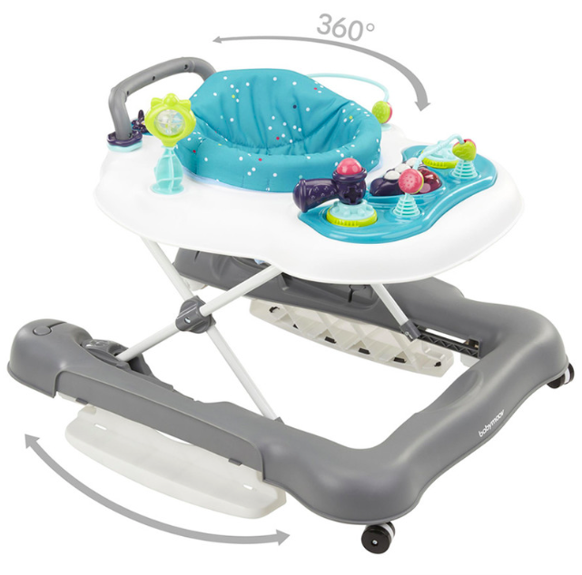 BABYMOOV Trotteur volutif 360 5 en 1 Imprim Trotteurs veil