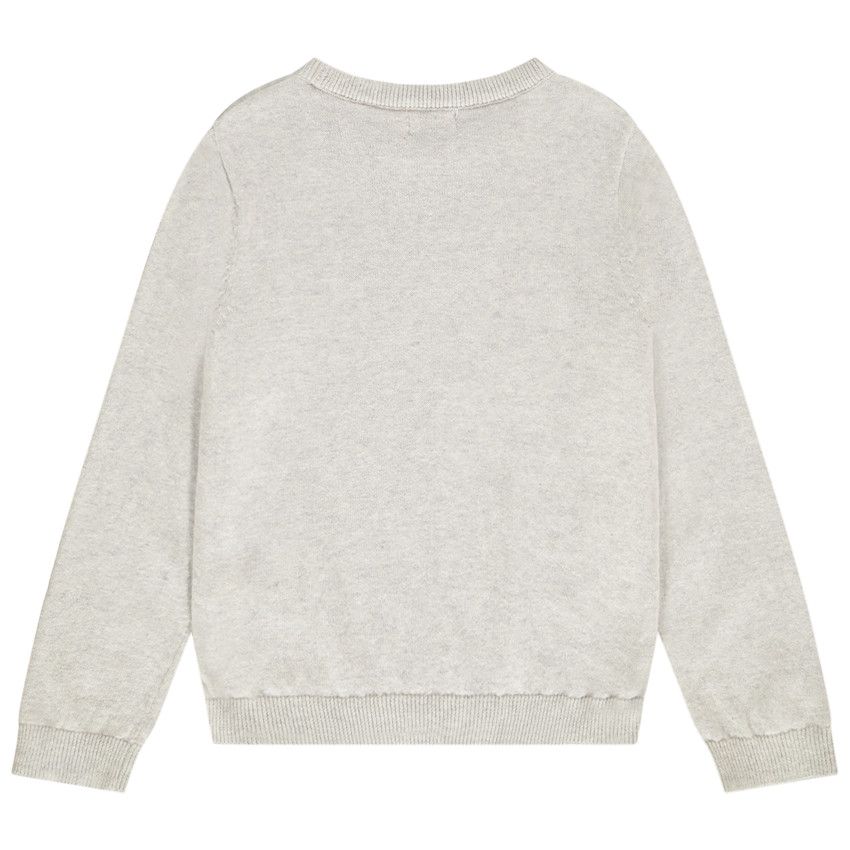 Sweat Brodé Neuf YD Fille Gris Chiné Motif #selfie, Taille 11-12 Ans, Sans étiquettes