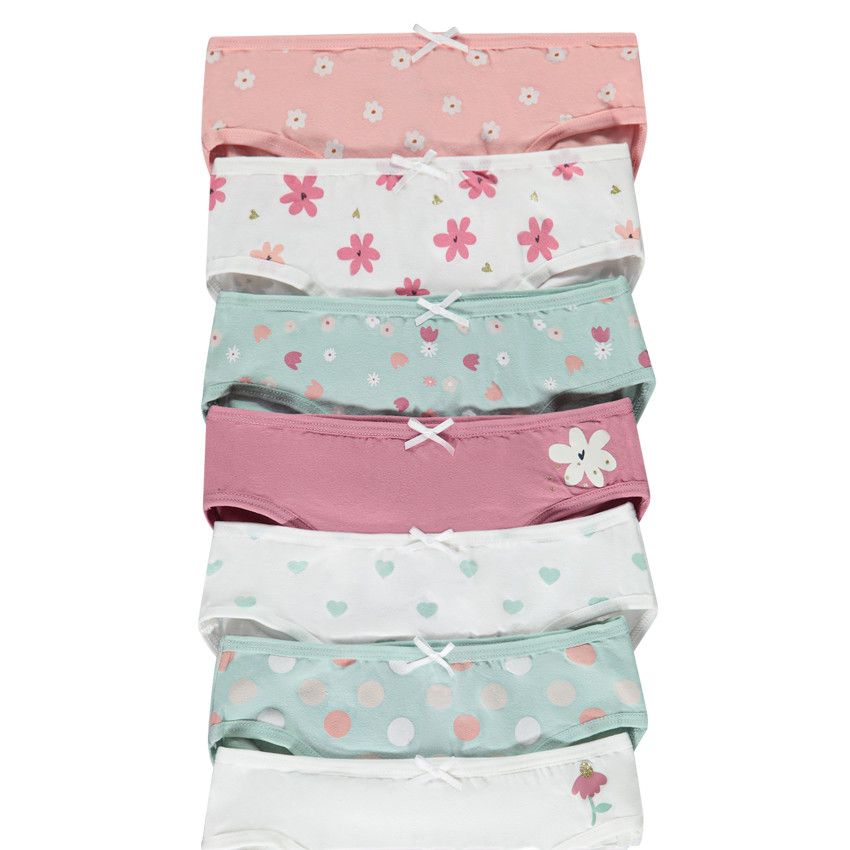 Lot de 3 culottes 'Minnie' - bleu/gris - - 3.00