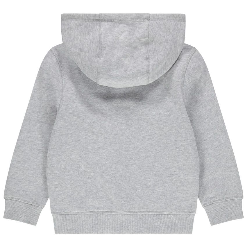 Gilet à Capuche En Molleton Uni Pour Garçon Gris - 6 Ans C573 P181281