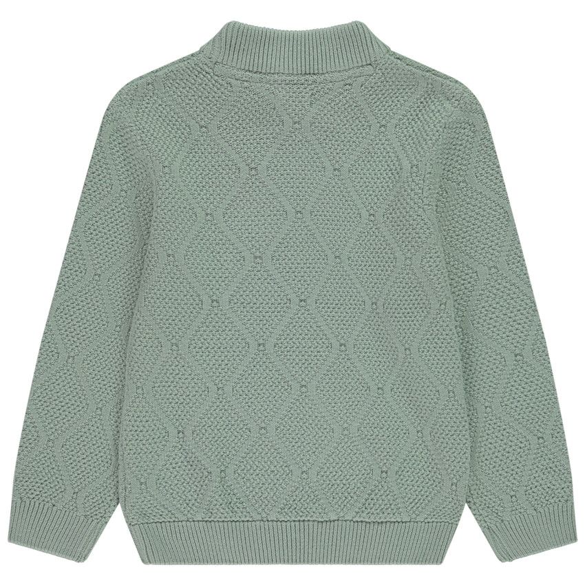 Pull Garçon Arshiner En Tricot Léger - Fermeture éclair 1/4 Devant - Manches Longues, Col Montant - Pour Automne/hiver, 5-14 Ans - 10