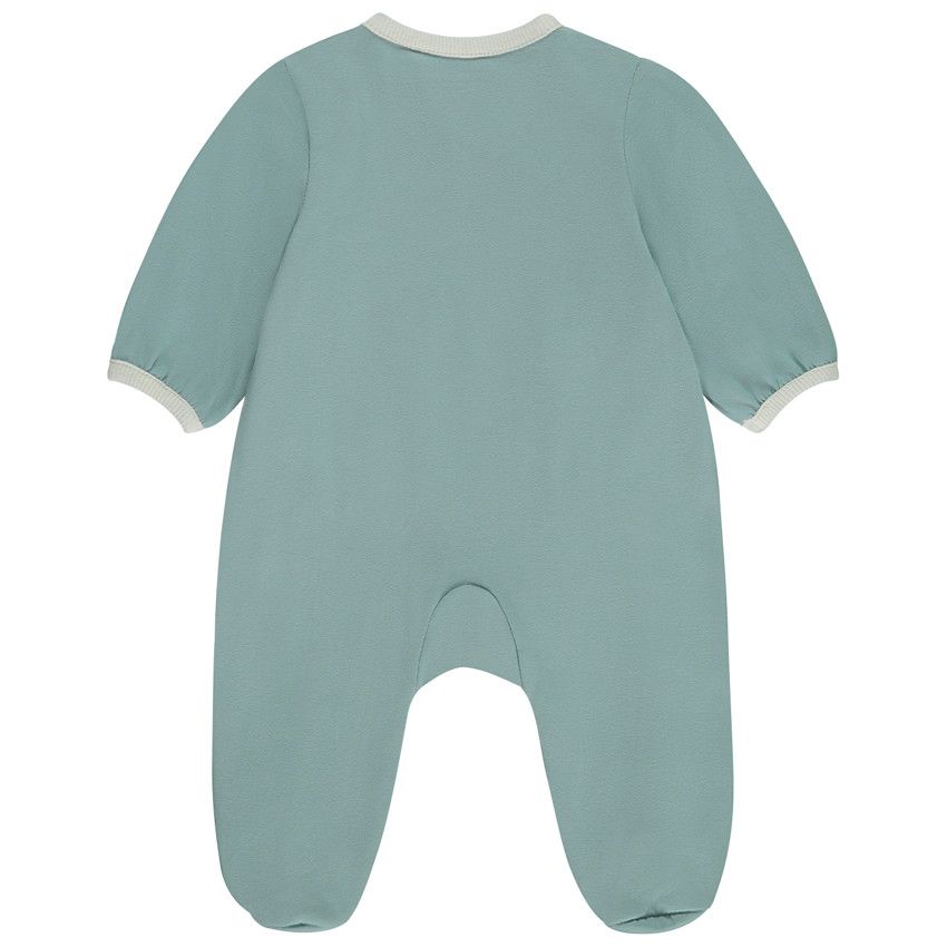 Orchestra Dors bien en jersey patch hippopotame pour bebe garcon Bleu Premature Pyjama dors bien Bebe garcon Orchestra